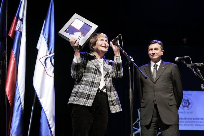 Predsednik republike Borut Pahor na slovesnosti ob 50-letnici Medobinskega drutva Soitje
